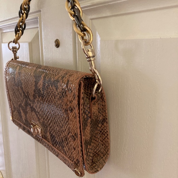 Alexis Hudson Lucy Crossbody Handbag/Amber Snake//NEW/$325 RETAIL! - Picture 3 of 12